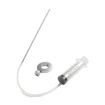 VT19529 motorcycle fork oil level adjustment tool with syringe tube and level gauge for checking and setting suspension fork oil height