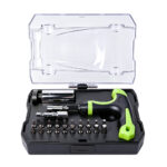 VT19702A mini universal socket and bit tool set with built-in ratchet handle