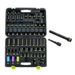VT20270 69PC 1/2 inch drive impact bit socket set with deep sockets bit sockets and extension tools in carrying case