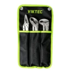 Conjunto de alicates de bloqueio VTN1031B, 3 peças, de 12 polegadas, extra-longos, com mandíbulas retas, mandíbulas curvas a 40 graus e mandíbulas curvas a 80 graus (Mole Grips)