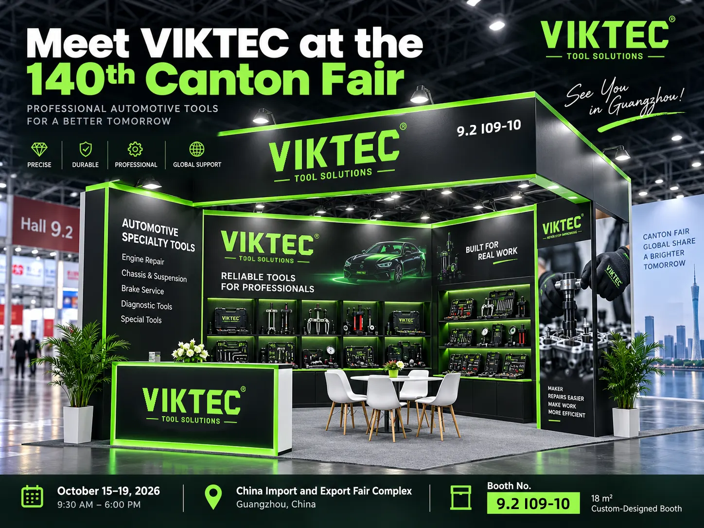 viktec 140th canton fair 2026 booth 9 2 I09 10 1