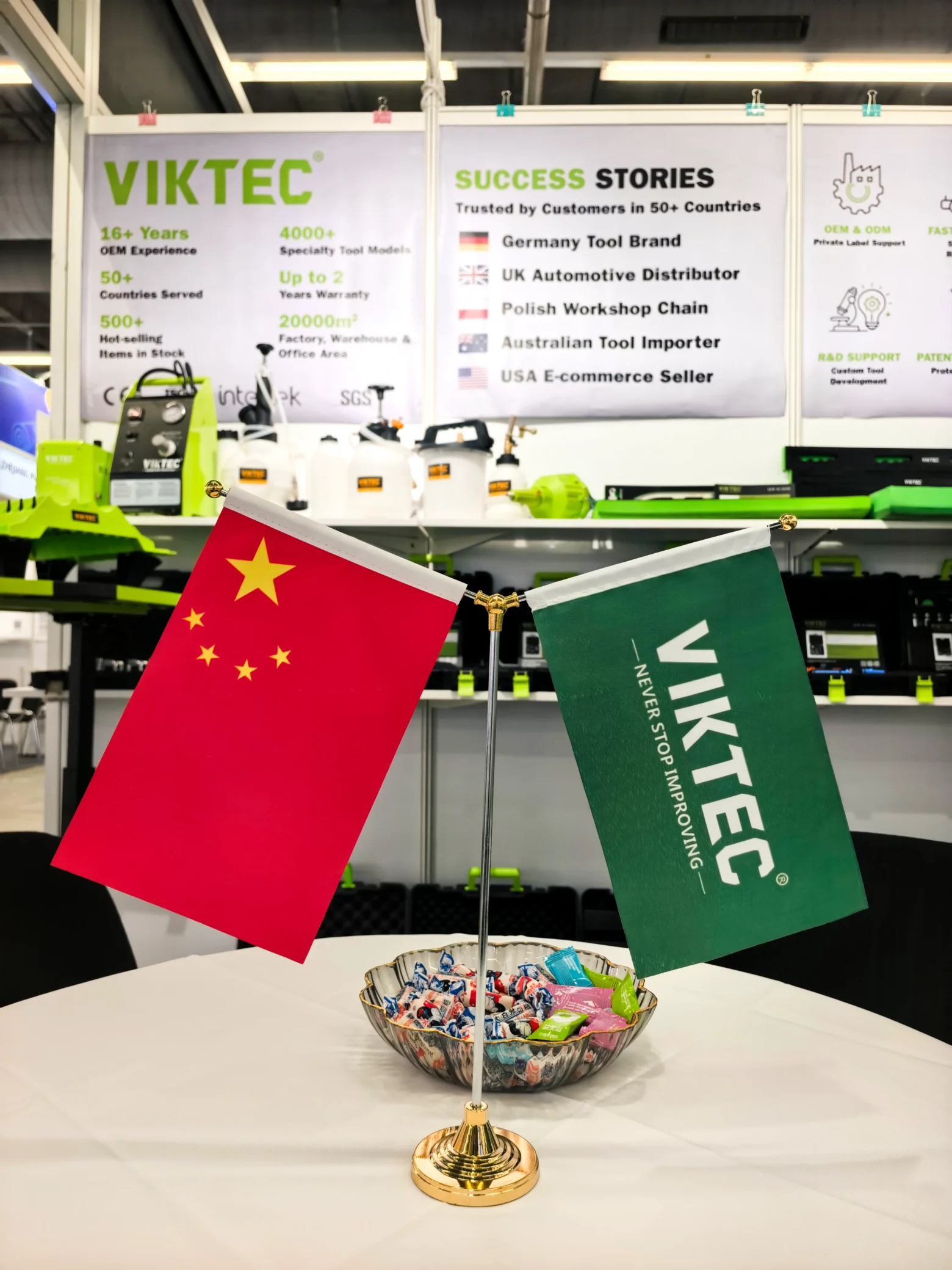 VIKTEC Is Now at Automechanika Frankfurt 2026 – Visit Hall 10.2, Booth F59 6 VIKTEC China automotive tool brand exhibition booth at Automechanika Frankfurt 2026