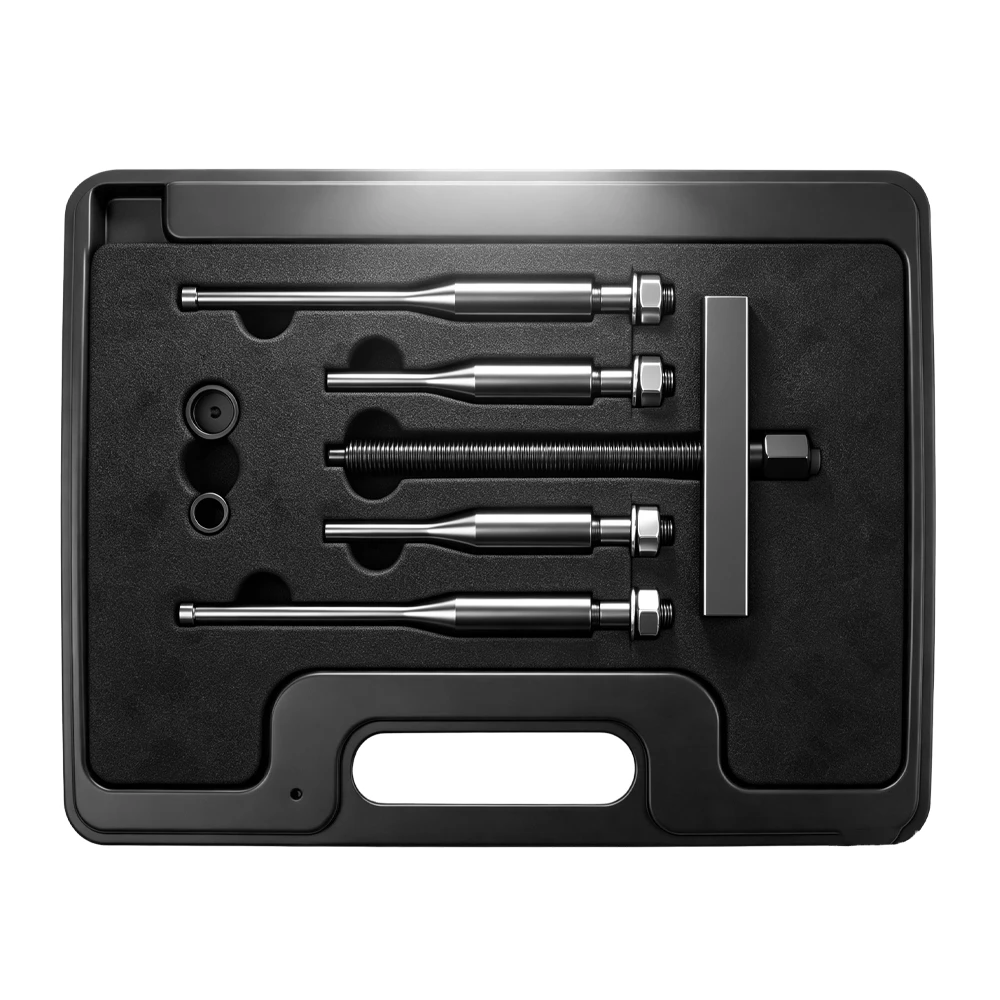 Conjunto universal de 7 peças para remoção de volantes, 38–85 mm, 5 VT01002 Conjunto de 7 peças para remoção de volantes de automóveis