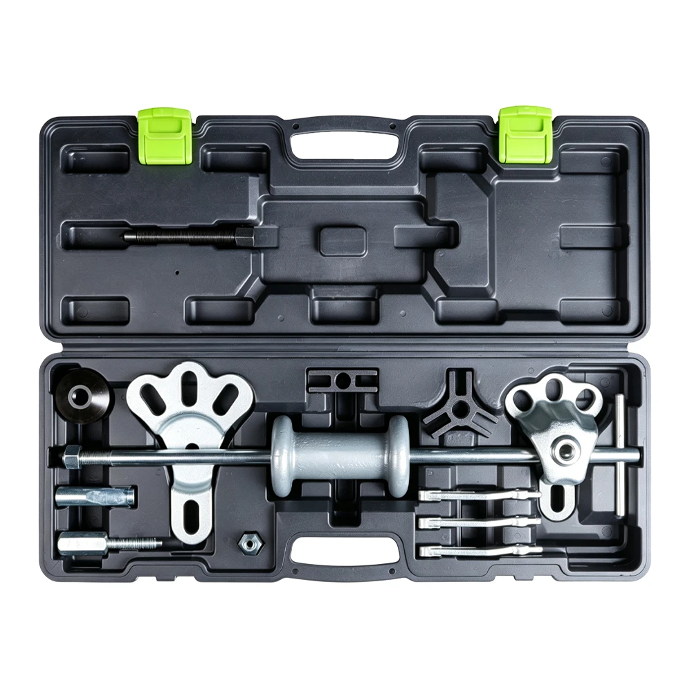 13PC 2.5kg Slide Hammer & Multi-Purpose Puller Set 3 VT01006A 13PC slide hammer and puller set for axle bearing seal hub and press fit part removal