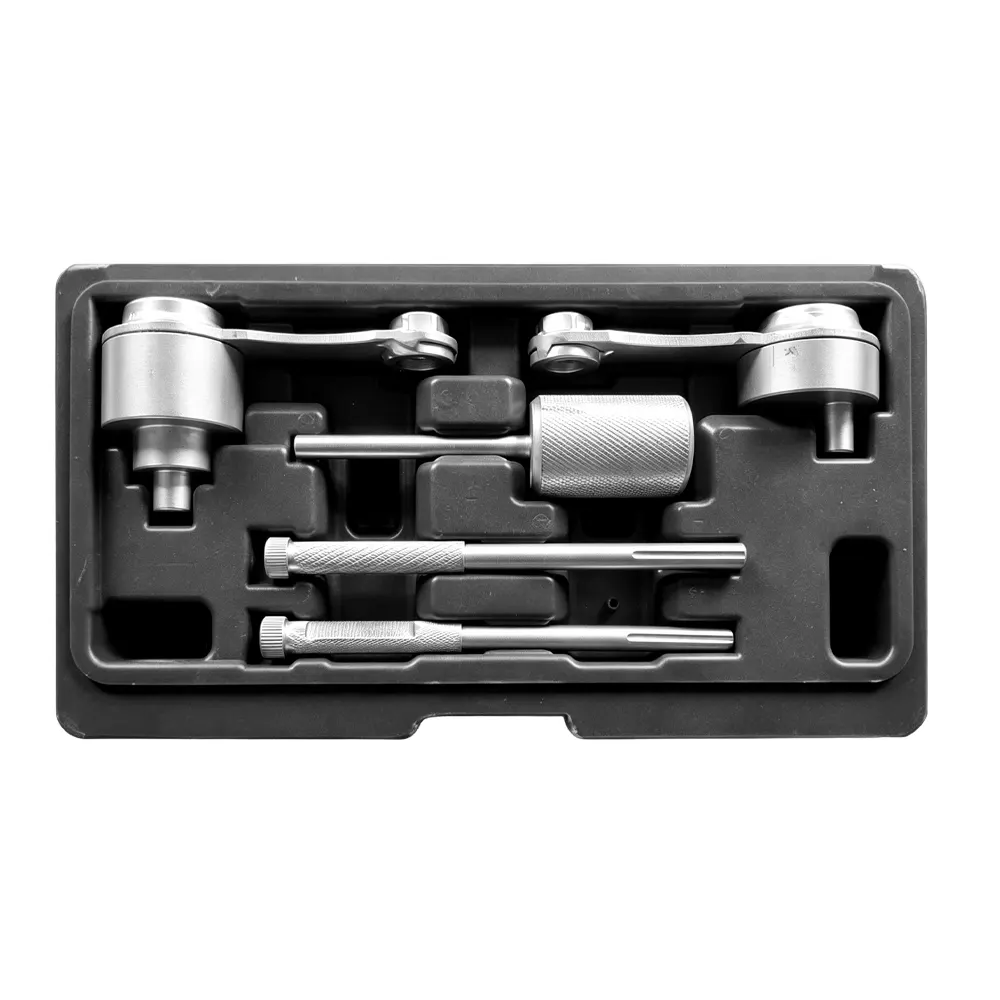 Einstell-/Arretierungssatz für Dieselmotoren von Jaguar / Land Rover 4 VT01184 Jaguar Land Rover 2,7-Liter-Dieselmotor: Werkzeugsatz zur Nockenwellenausrichtung, Motoreinstellung und Wartung des Zahnriemens.