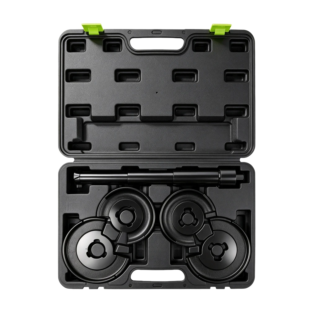 5PC Mercedes-Benz Telescopic Coil Spring Compressor Set 2 VT01199A 5PC coil spring compressor tool set for Mercedes-Benz suspension spring service