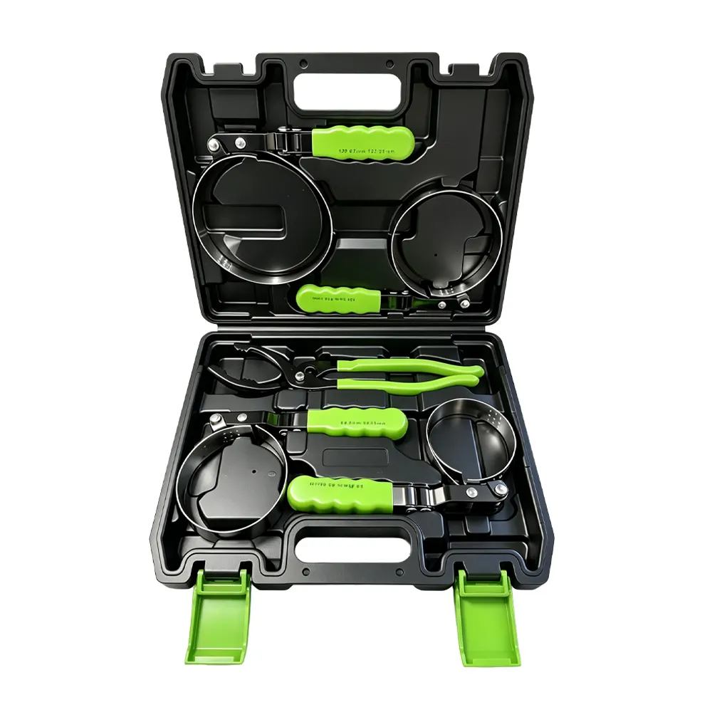 5PC Oil Filter Wrench Set 1 VT01236T 5PC oil filter wrench set with multiple sizes for removing and installing automotive spin-on oil filters.