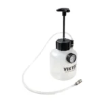 VT01294Z – Manuelles Bremsflüssigkeitsentlüftungsgerät mit Manometer, Handpumpe und transparentem Schlauch zum kontrollierten Entlüften der Bremsen und zum Austausch der Bremsflüssigkeit.