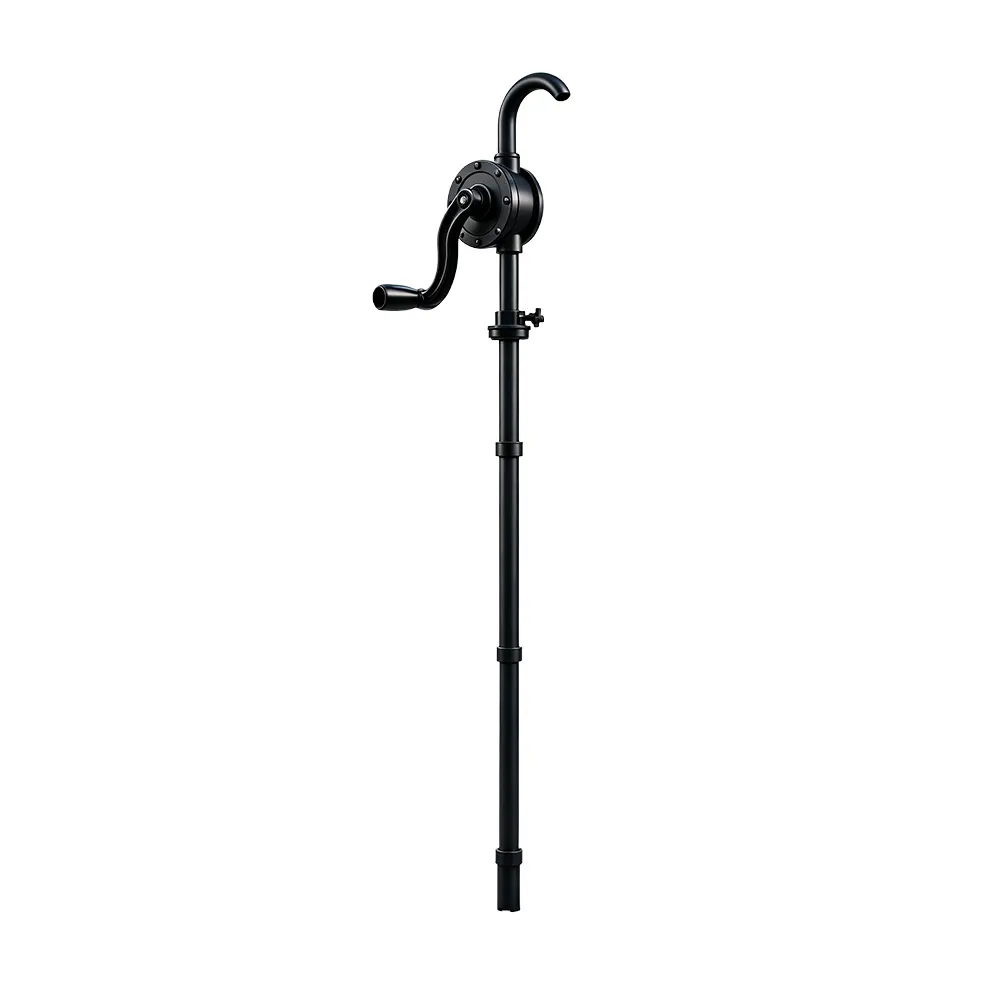 PPS Chemical Rotary Barrel Pump 1 VT01308I chemical rotary barrel pump with manual crank for transferring compatible chemicals and workshop fluids.