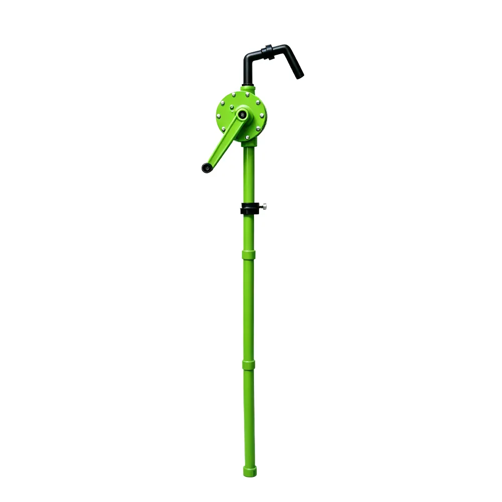 PP-Chemikalien-Rotationstrommelpumpe 4 VT01308K PP-Fasspumpe für die manuelle Förderung verträglicher Chemikalien und Industrieflüssigkeiten.