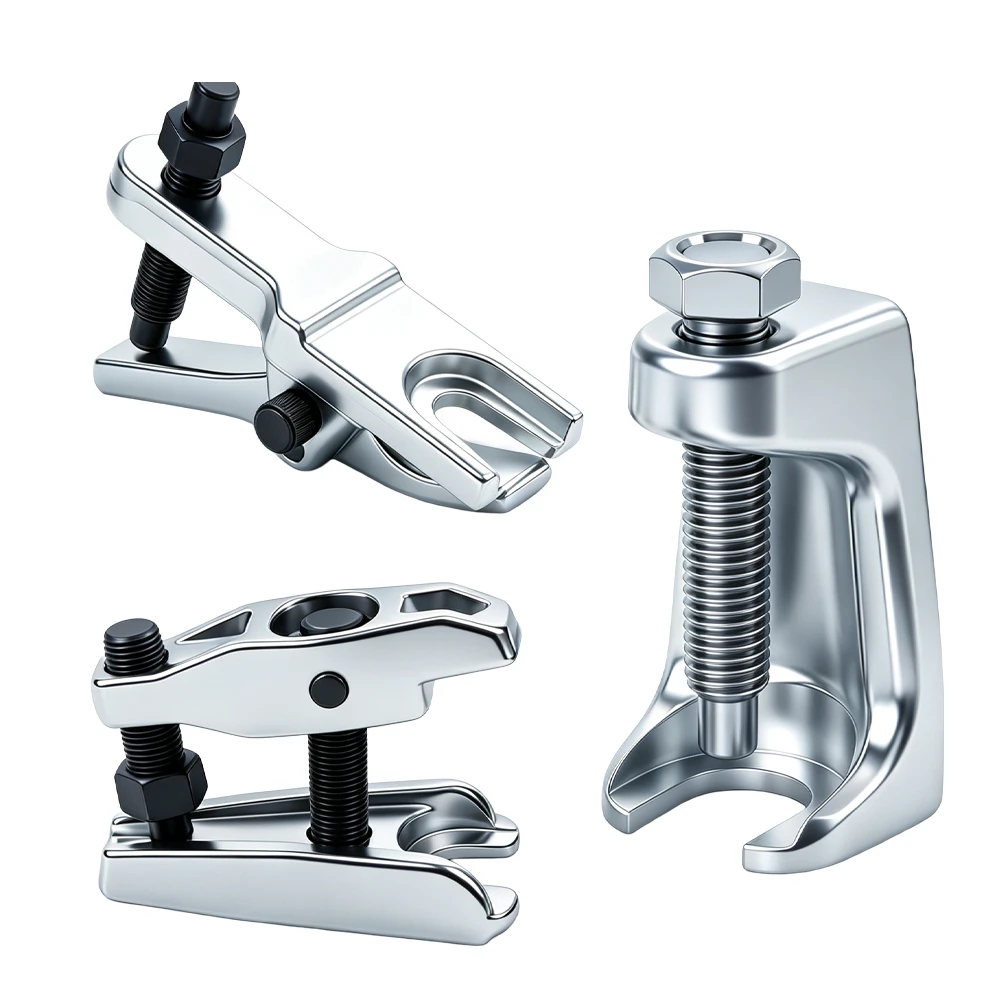 3PC Ball Joint, Tie Rod and Pitman Arm Puller Set 4 VT01310C 3 piece ball joint separator set for tie rod end pitman arm and ball joint removal