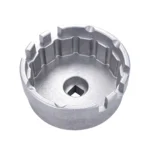 VT01494A Llave para tapón de filtro de aceite de aluminio de 64,5 mm y 14 puntas, con accionamiento de 3/8 de pulgada