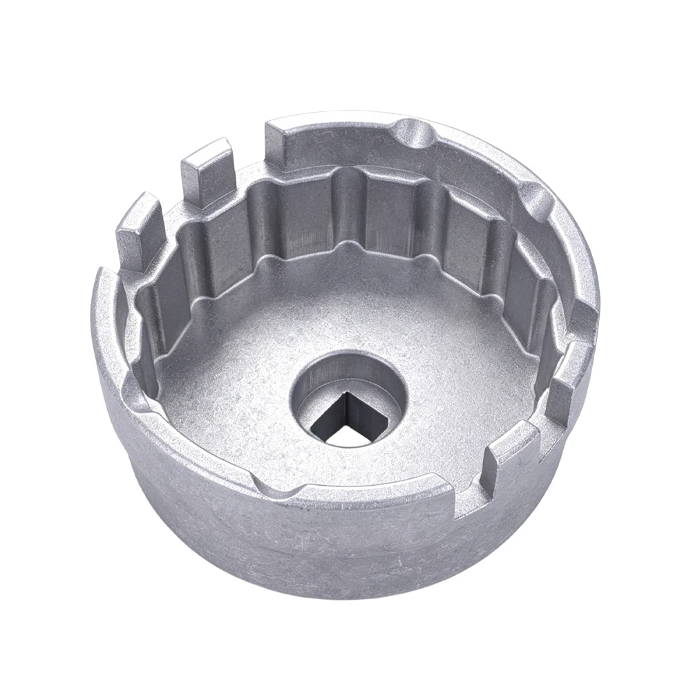 Llave para filtros de aceite de 14 estrías y 6 ranuras para Toyota y Lexus 1 VT01494A Llave para tapón de filtro de aceite de aluminio de 64,5 mm y 14 puntas, con accionamiento de 3/8 de pulgada