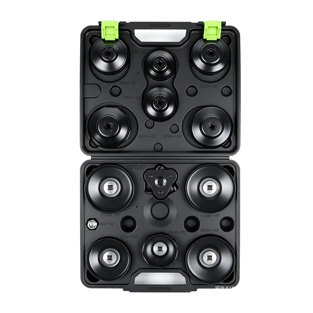 13PC Oil Filter Cap Wrench Set for European Vehicles 4 VT01551 13PC oil filter cap wrench set for Audi Fiat Renault Volvo VW and other European vehicles