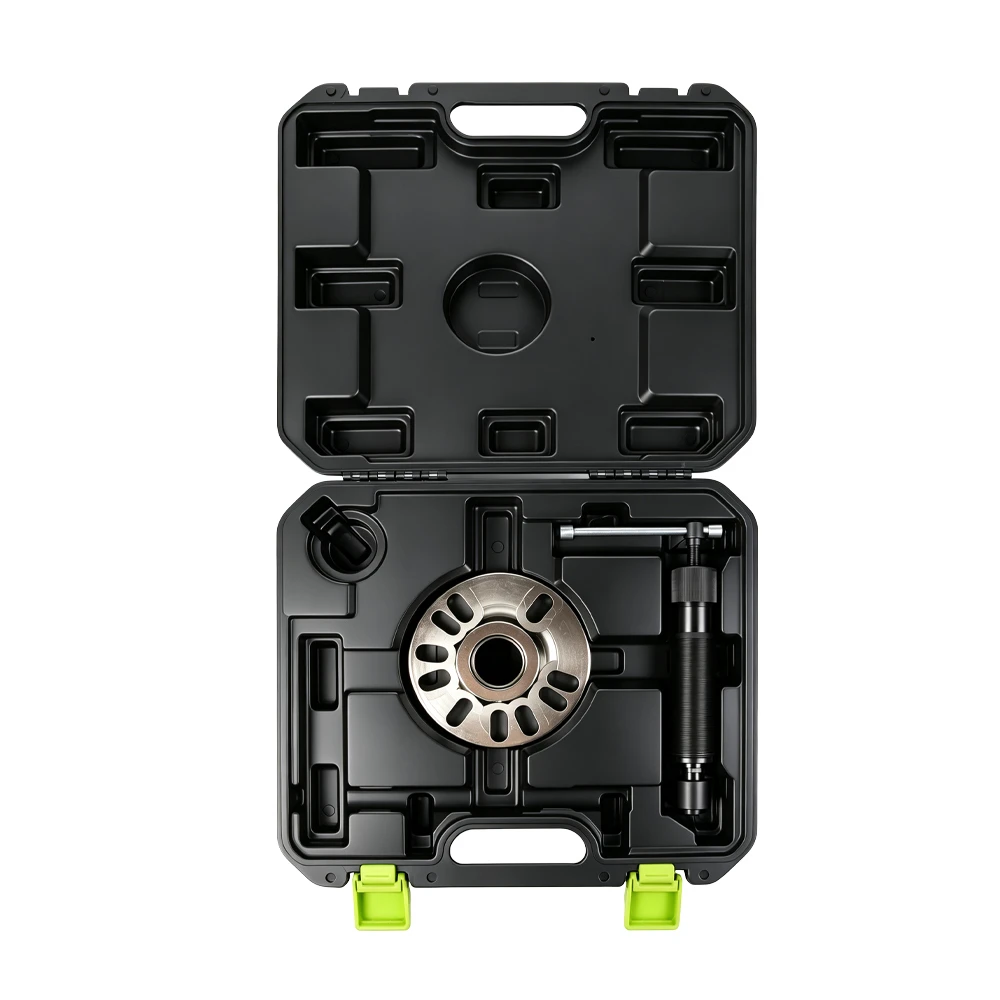 12-Ton Hydraulic Wheel Hub & Drive Shaft Puller Kit 5 VT01654 12 ton hydraulic wheel hub and driveshaft puller for removing seized wheel hubs and drive shafts