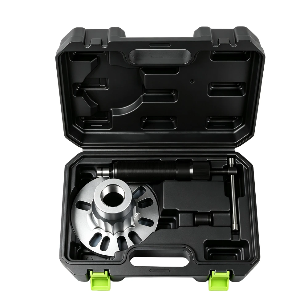 10-Tonnen-Hydraulik-Abzieher-Set für Radnaben und Antriebswellen, 3-teilig VT01654C 10-Tonnen-Hydraulik-Nabenabzieher-Set zum Ausbau von Radnaben und Antriebswellenbaugruppen