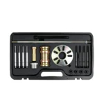 VT01672 Conjunto de 18 peças para extrair cubos de roda e eixos de transmissão para cubos de roda com 3, 4, 5 e 6 parafusos