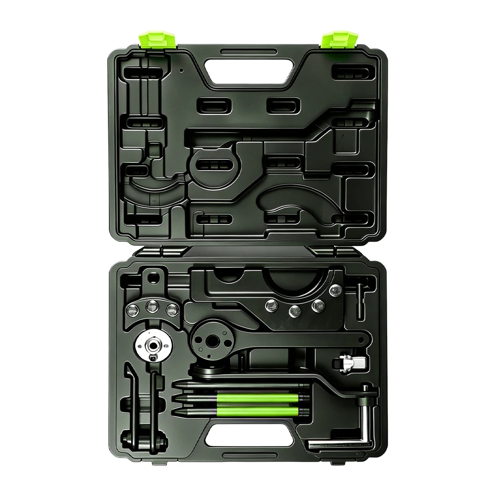 VAG 2.5, 4.9D/TDI PD Motor-Steuerzeiten-Werkzeugsatz 5 VT01695D VAG 2,5 l und 4,9 l TDI PD-Motor-Steuerzeiten-Werkzeugsatz zum Arretieren und Positionieren von Steuerzeitkomponenten bei der Motorwartung.