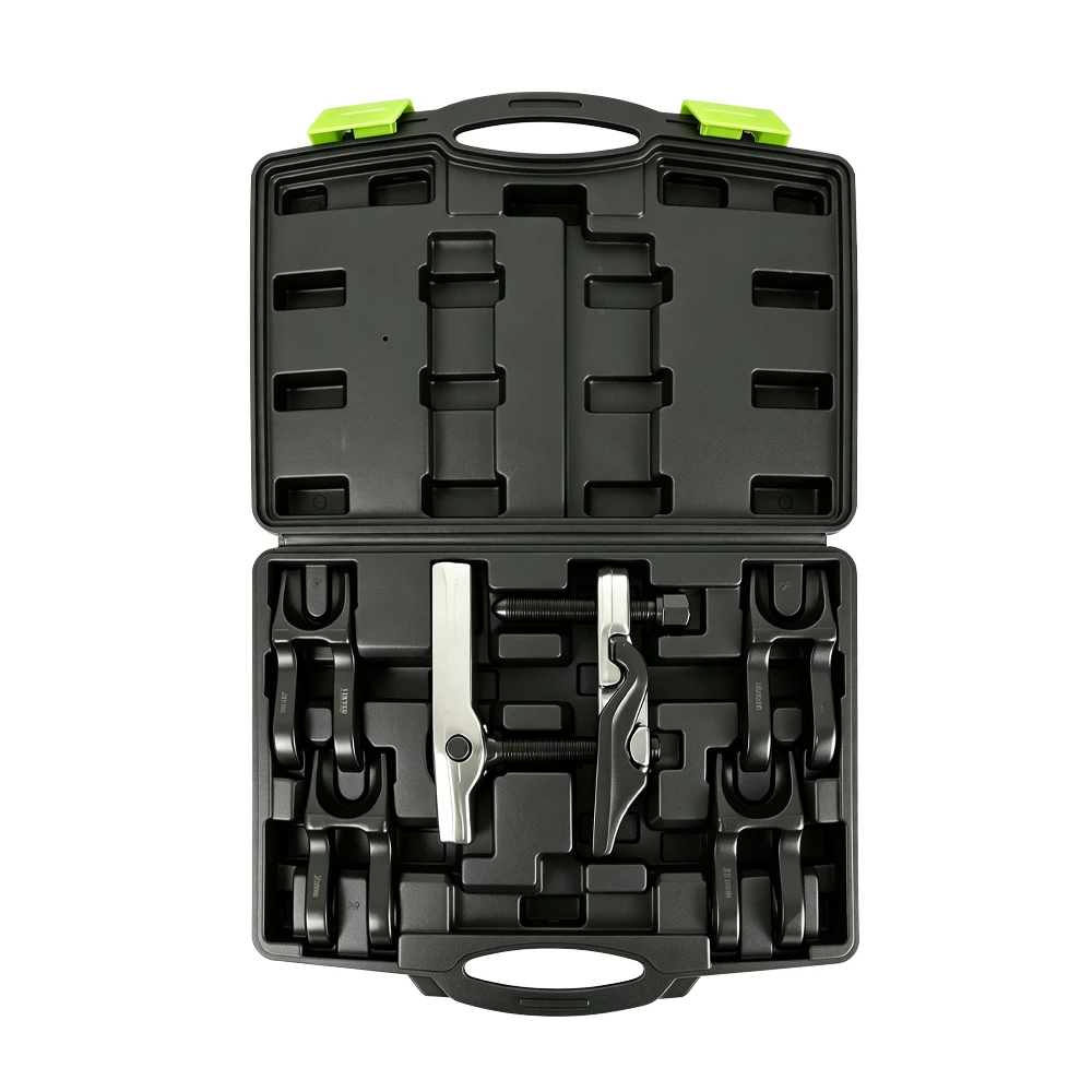 Lot de 7 pièces : extracteur interchangeable pour biellettes et rotules 2 VT01719 : jeu de 7 extracteurs de rotules avec fourches interchangeables de 20, 22, 24, 27 et 30 mm