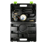 VT01763 Kit de 7 peças para teste de perda de pressão nos cilindros do motor, com manómetro e adaptadores, para verificar fugas nos cilindros e o estado de estanqueidade do motor.