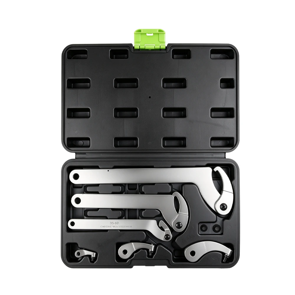 8PC Adjustable Hook & Pin Wrench Set 19–120mm 4 VT01768 adjustable hook and pin wrench set for slotted retaining rings 19 to 120mm