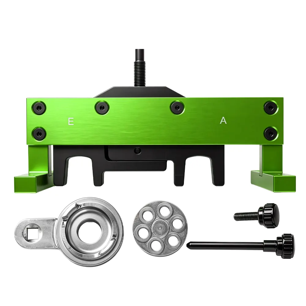 Conjunto de ferramentas de sincronização do motor Porsche 987 / 981 / 997 / 991 4 VT01883 Conjunto de ferramentas de sincronização do motor Porsche para o posicionamento preciso do eixo de comando e do eixo de manivelas durante a manutenção e reparação do sistema de sincronização.