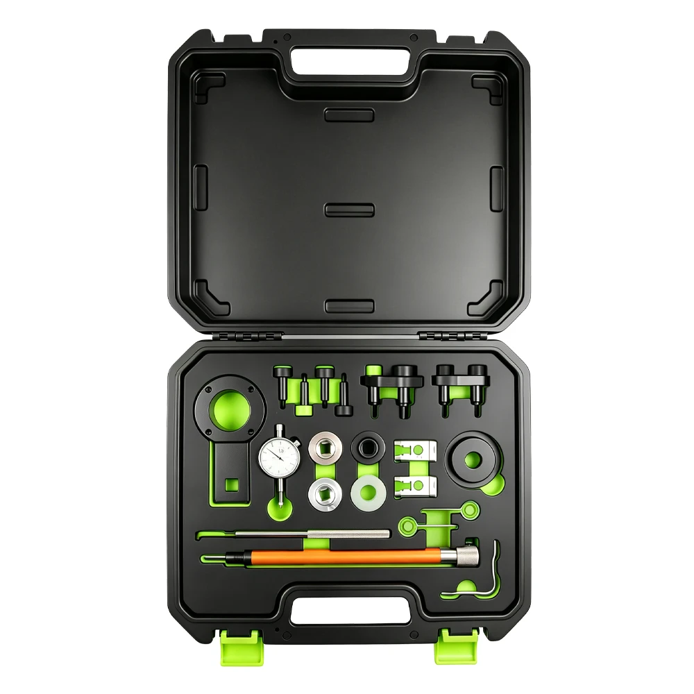 Kit d'outils de réglage de la distribution pour moteurs VAG 1.8 et 2.0 FSI/TFSI, n° 5 VT13004B : jeu d'outils de réglage de la distribution pour moteurs VAG 1,8 L et 2,0 L FSI et TFSI, destiné au réglage et au blocage des composants de la distribution lors des réparations.
