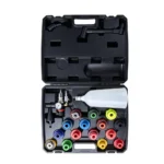 Kit d'entonnoir de remplissage d'huile moteur VT13084C 22PC avec adaptateurs à baïonnette, pour un remplissage propre et efficace de l'huile automobile.