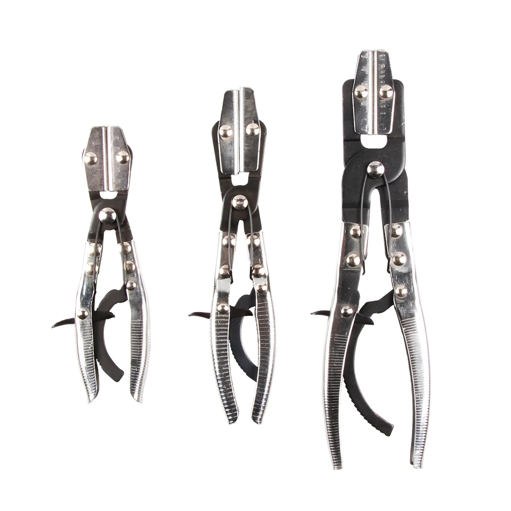 3PC Hose Pinch-Off Pliers Set 2 VT13133 3PC hose pinch-off pliers set in 8in 10in and 12in sizes for fuel coolant and radiator hoses