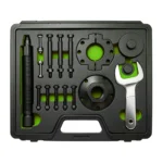 Conjunto completo de extração de rolamentos da roda dianteira e anel interior VT13473B para manutenção do cubo e dos rolamentos do Ford Transit MK6 e MK7.