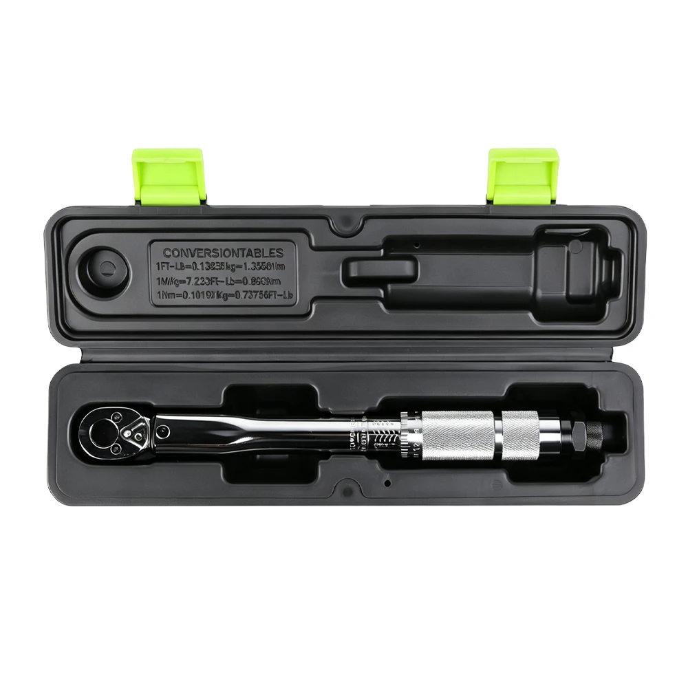 1/4in Drive Torque Wrench 5–25Nm 5 VT13551A 1/4 inch drive 5-25Nm preset torque wrench in protective storage case