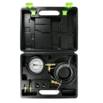 Kit de contrôle de pression d'injection VT13730 TU-112, comprenant un manomètre à double échelle 0-100 PSI, des raccords rapides et des adaptateurs pour les systèmes d'alimentation en carburant équipés d'un orifice de contrôle Schrader.