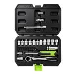 VT13958 29PC 1/4 inch drive go-through socket and ratchet tool set