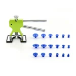 VT14055B paintless dent repair glue puller kit with dent lifter and glue tabs for automotive body panel dent removal.