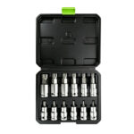 VT18042B 12PC 1/2 inch drive XZN triple square bit socket set M4-M20 in storage case