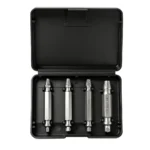 Conjunto de 4 peças VT18050 de extratores de parafusos danificados, para remover parafusos e porcas danificados, danificados por desgaste, partidos, encravados, enferrujados e danificados.