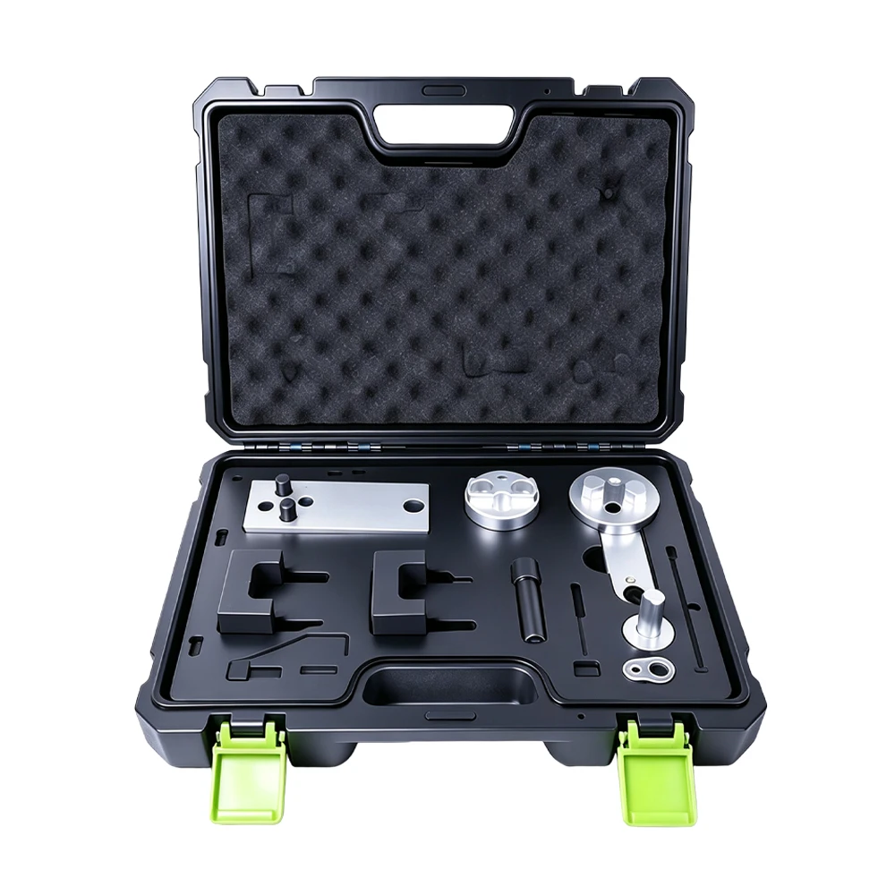 Kit de ferramentas de sincronização para motores diesel Mercedes-Benz M654 de 1,6 L e 2,0 L 6 VT18068B Kit de ferramentas de sincronização para o motor diesel Mercedes-Benz M654 de 1,6 L e 2,0 L, para posicionamento do eixo de cames e do eixo de manivelas