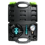 VT18182 Kit de teste de bomba de água de 8 peças para diagnosticar o fluxo do líquido de arrefecimento e o funcionamento da bomba de água no sistema de arrefecimento automóvel, com adaptadores para mangueiras de borracha e tubos rígidos.