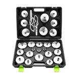 VT18494 27PC oil filter puller and cap wrench set for automotive oil filter removal and installation