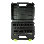 VT18991B 19PC 3/8 and 1/2 inch drive twist socket set for damaged and rounded fasteners