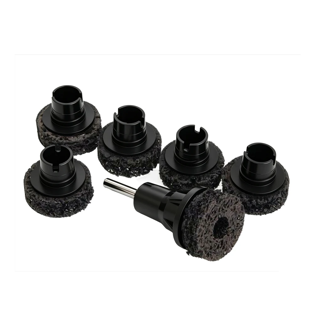 7PC Wheel Hub & Brake Disc Grinder Set 40mm 5 VT19278 6PC wheel hub cleaning disc set for removing rust and corrosion from wheel mounting surfaces