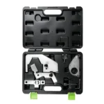 VTN1095: juego de herramientas de 8 piezas para la sincronización del motor con transmisión por cadena de Jaguar Land Rover 2.0 de gasolina, que incluye una polea del cigüeñal y herramientas para el posicionamiento del sensor del cigüeñal.