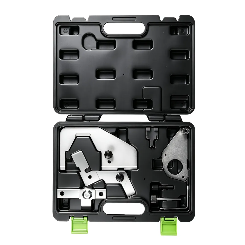 Kit de distribución con transmisión por cadena para JLR 2.0 GTDi, 8 piezas, 3 VTN1095: juego de herramientas de 8 piezas para la sincronización del motor con transmisión por cadena de Jaguar Land Rover 2.0 de gasolina, que incluye una polea del cigüeñal y herramientas para el posicionamiento del sensor del cigüeñal.