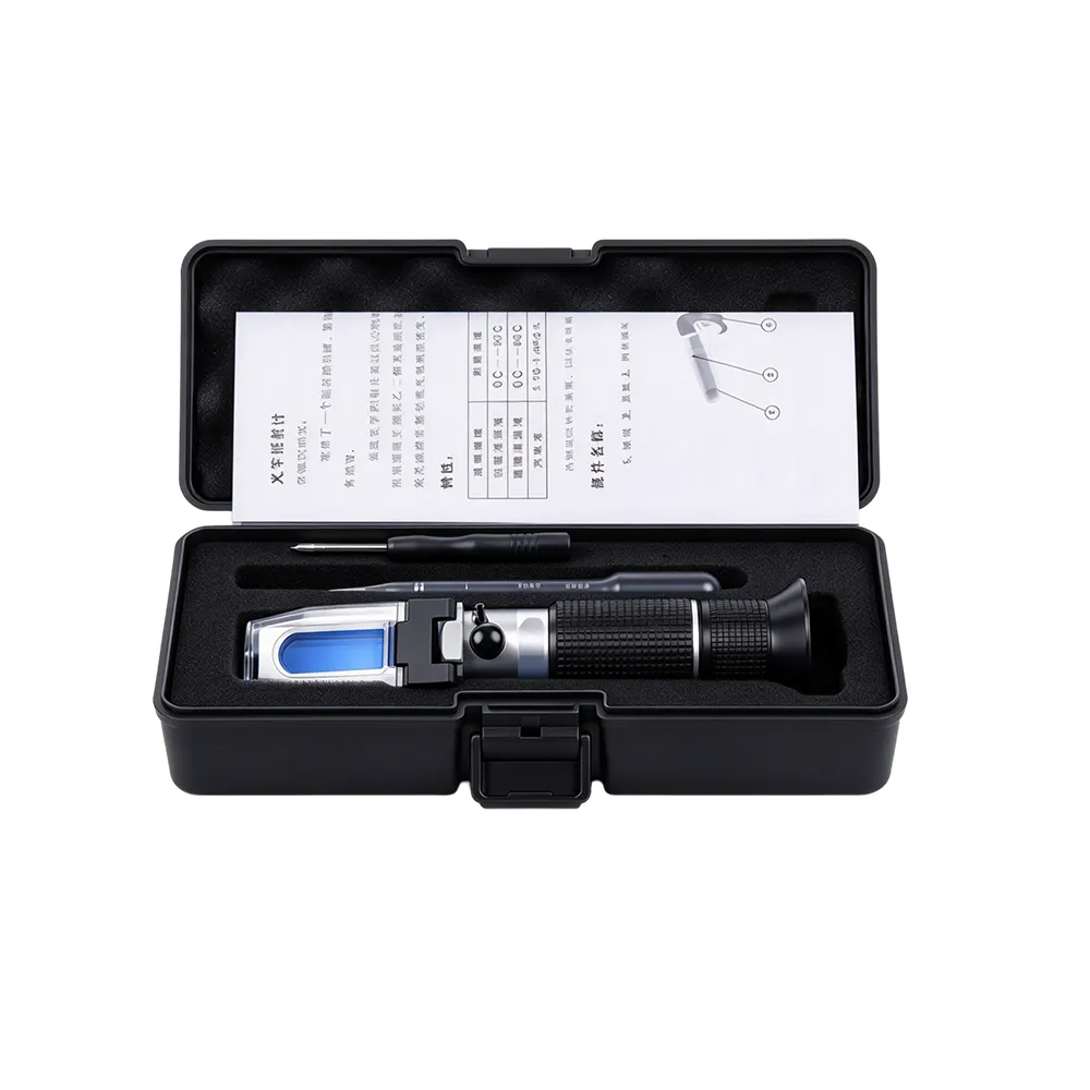 Multi-Function Automotive Freezing Point Refractometer 9 VT01069E Multi-function freezing point refractometer for checking automotive coolant and other compatible service fluids.