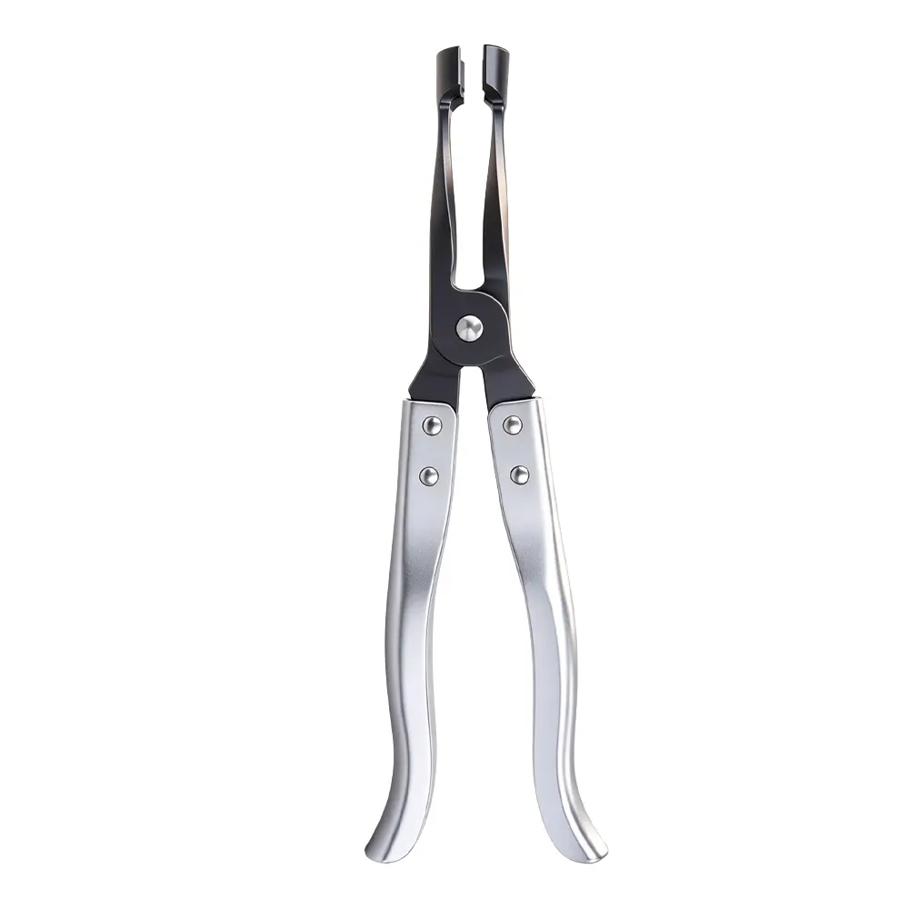 275mm Long-Reach Valve Stem Seal Removal Pliers 8 VT01132A 275mm valve stem seal removal pliers for gripping and removing valve stem oil seals in automotive engines.