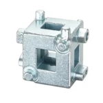 VT01153 3/8 inch square drive brake piston cube with multiple pin configurations for winding back rear disc brake caliper pistons.
