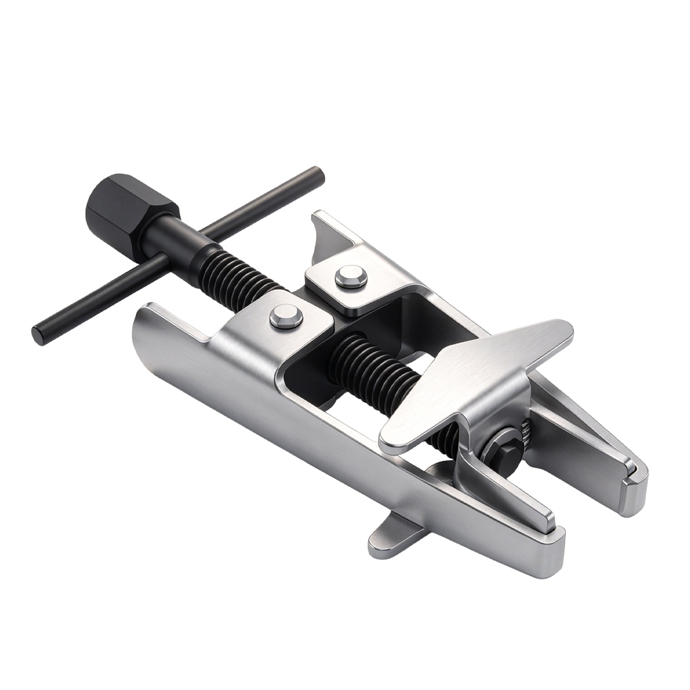 Overhead Valve Spring Compressor with T-Handle 8 VT01285 Overhead valve spring compressor tool with T-handle adjustment for removing and installing engine valve springs.