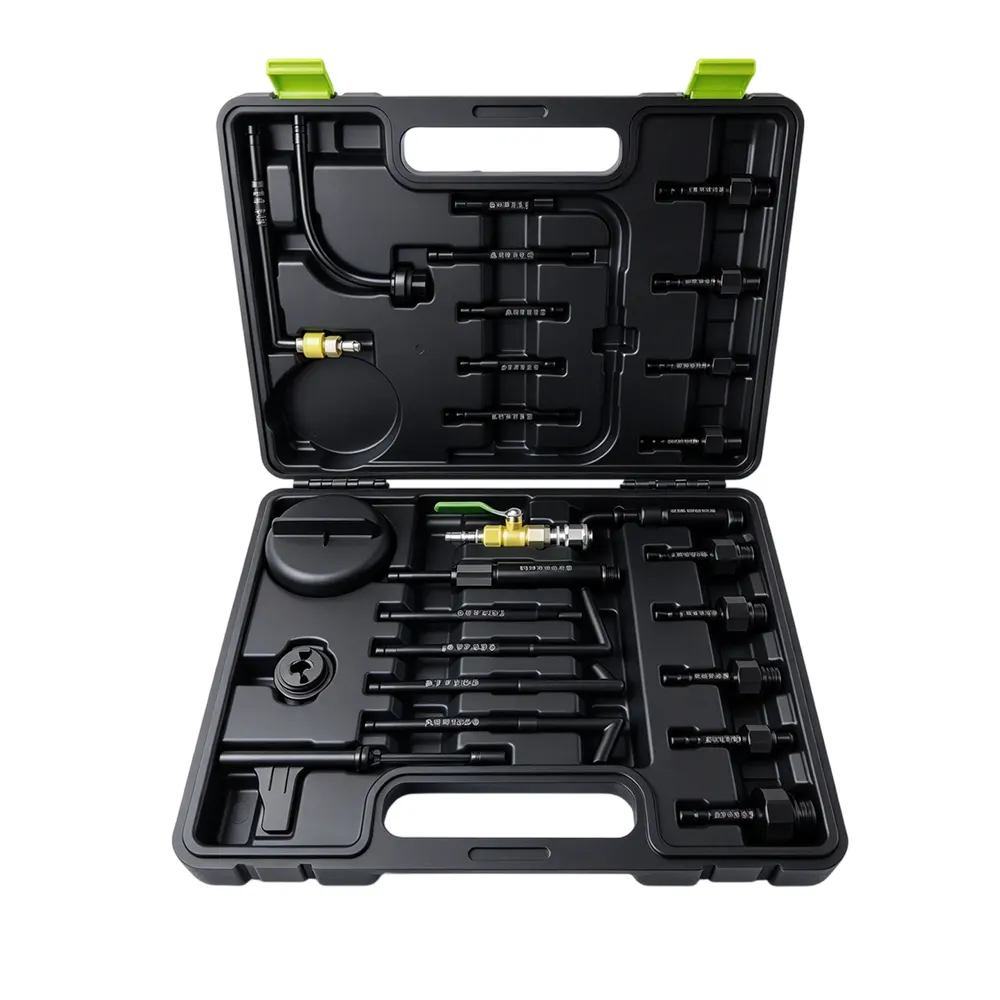 26PC ATF Transmission Filling Adapter Master Set 3 VT01294W 26PC ATF transmission fluid filling adapter set with multiple connectors for European, American and Asian vehicle transmissions.