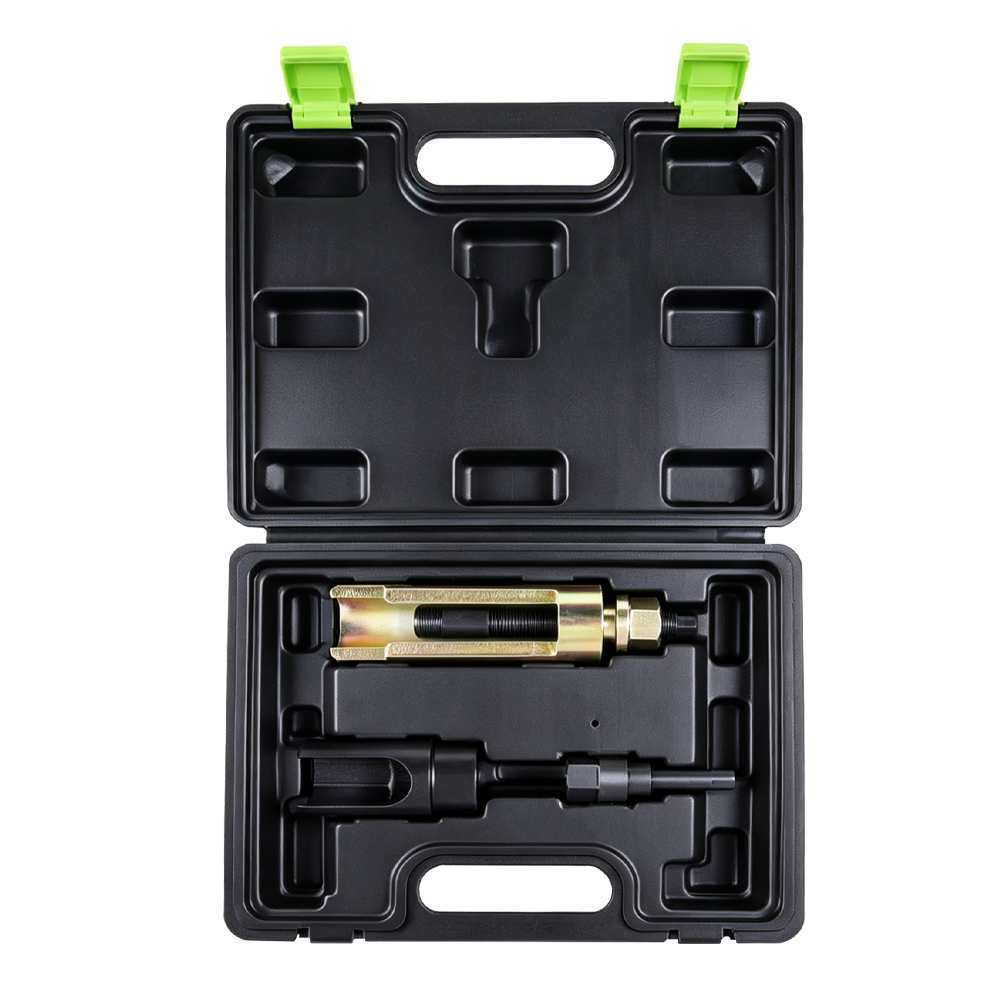 Conjunto de 3 peças para extração de injetores Mercedes CDI 1 VT01363 Conjunto de ferramentas para remoção de injetores de combustível diesel, com componentes de extração para retirar injetores compatíveis durante a manutenção do motor.