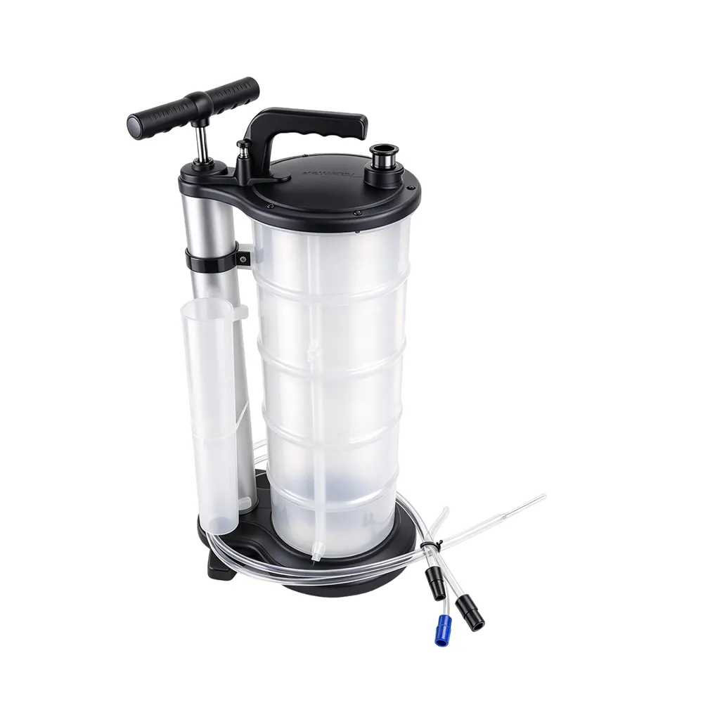 VT01380 Bomba manual de extração de óleo e fluidos com reservatório de grande capacidade para a remoção de fluidos automóveis e manutenção em oficina.